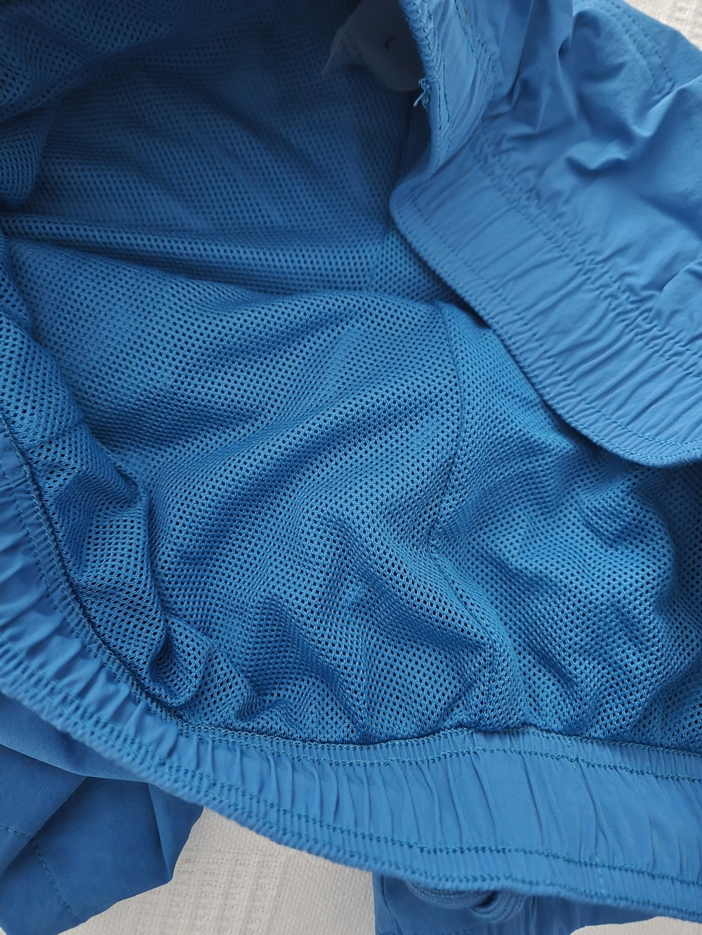 Men's Athletic Drawstring Shorts - Blue - Picture 6 of 8
